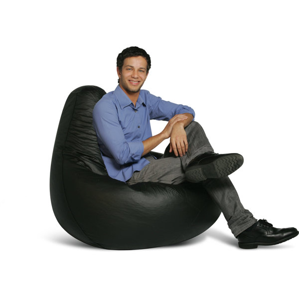 Trule American Furniture Alliance Adult Red & White Vinyl Bean Bag